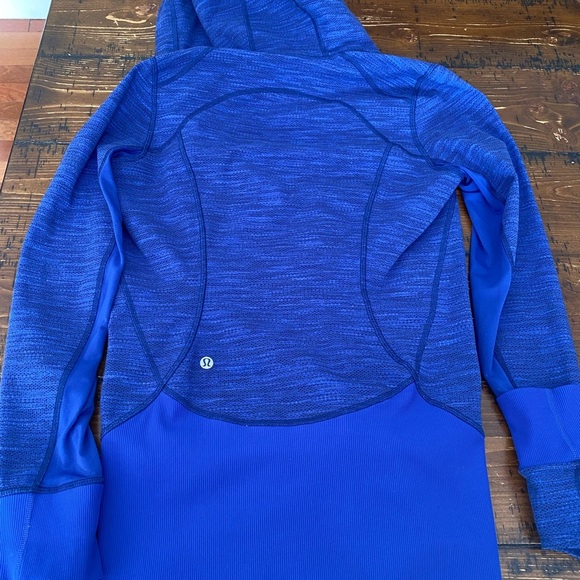 Women's Blue Zip-Up Hoodie - Picture 7 of 16